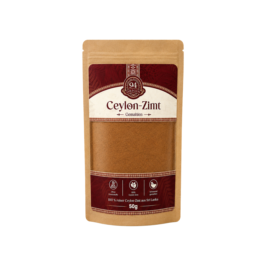 Ceylon-Zimt Gemahlen – Vorderseite